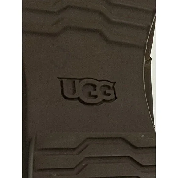 UGG Ashbury Boots Women's 9 Brown Leather Waterproof Lace-Up Wool Lined Combat - Picture 10 of 12